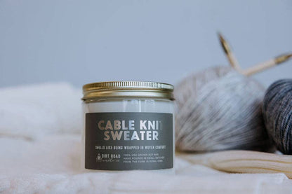 Cable Knit Sweater Candle: 8 oz Candle