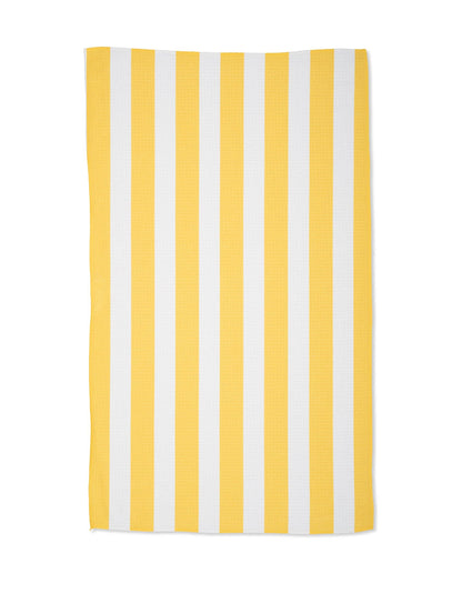 Geometry Summer Bold Yellow Tea Towel