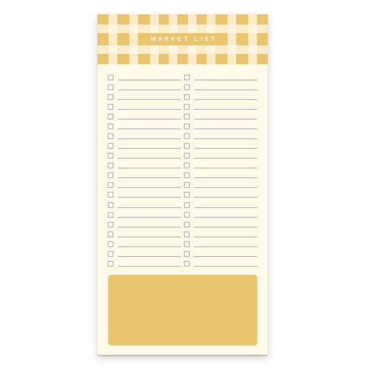 Gingham Pattern Market List