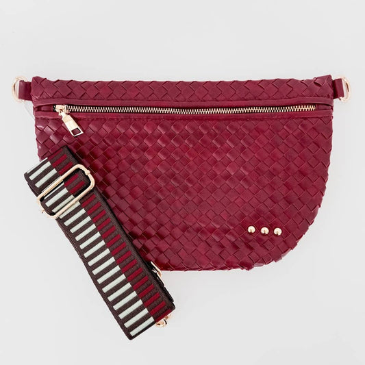 Westlyn Woven Bum Bag-Sangria Red