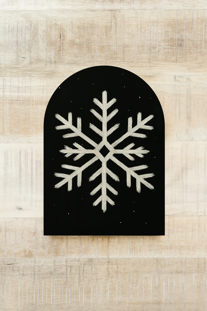 Chalk Snowflake 7x10"