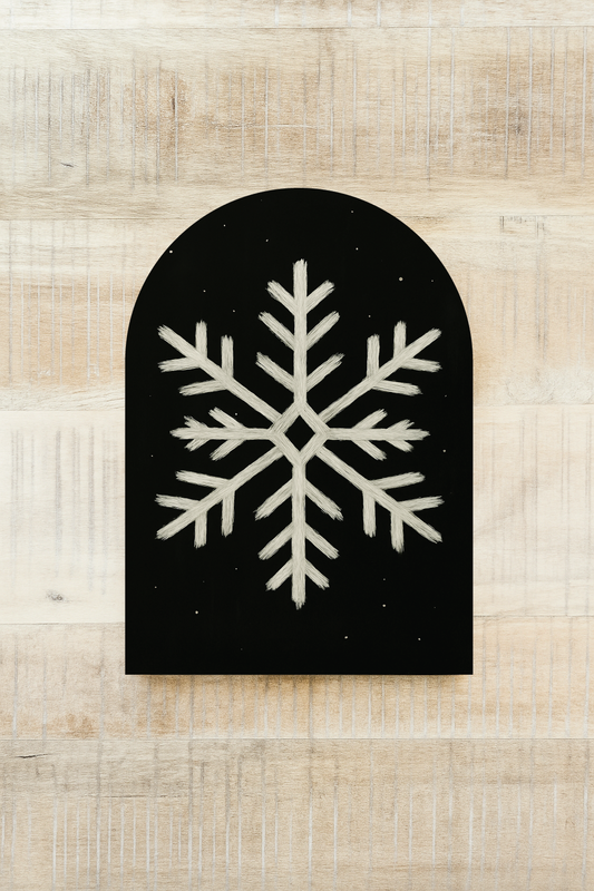 Chalk Snowflake 7x10"