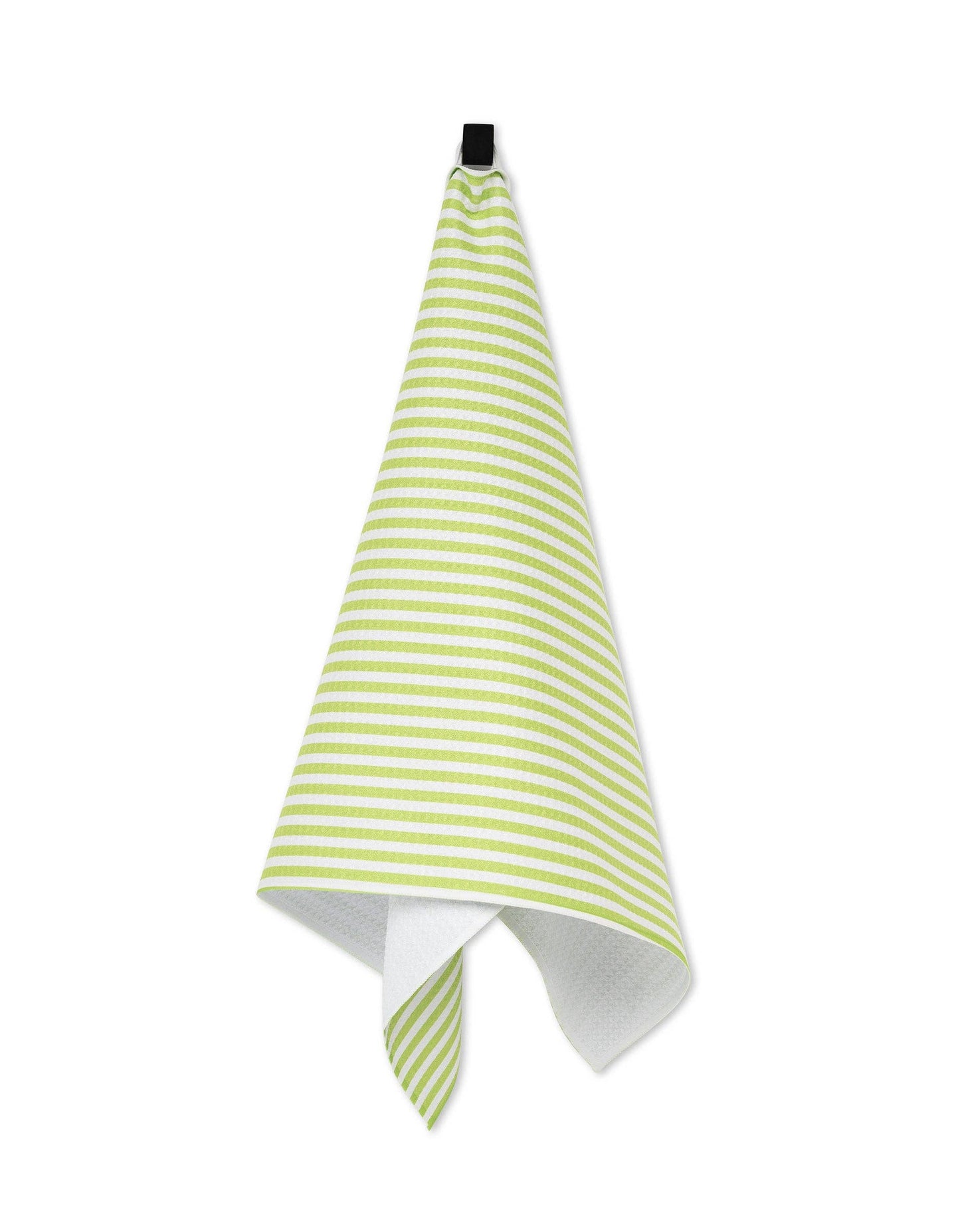 Geometry Summer Stripe Green Tea Towel