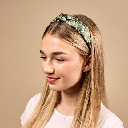 Classic Twist Headband–Everbloom Forest Green