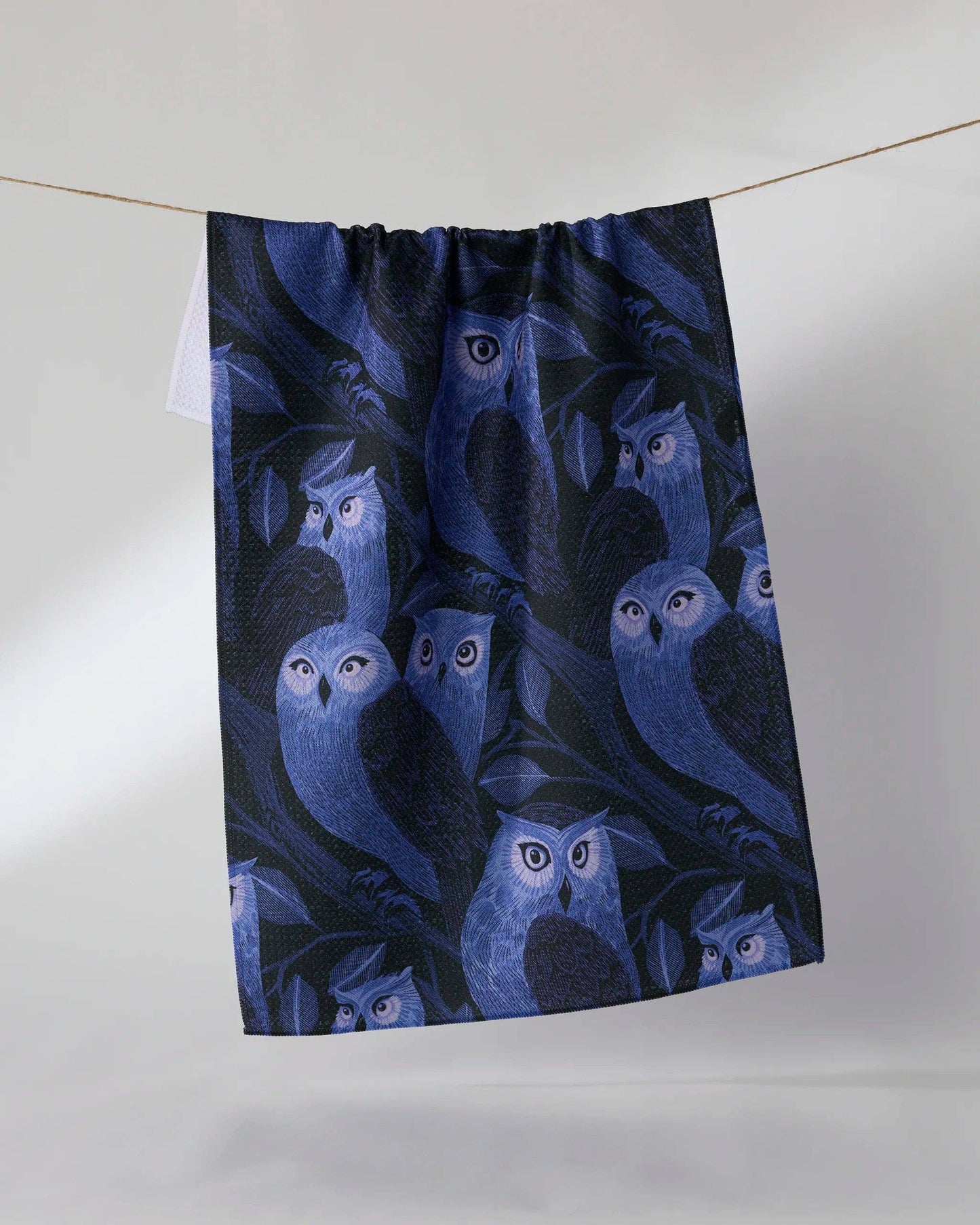 Moonfeather Tea Towel: Blue