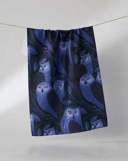 Moonfeather Tea Towel: Blue