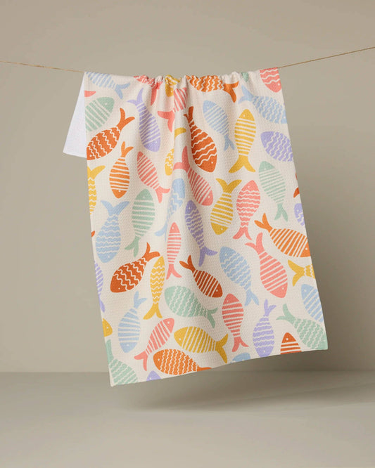 Fish Flip Tea Towel