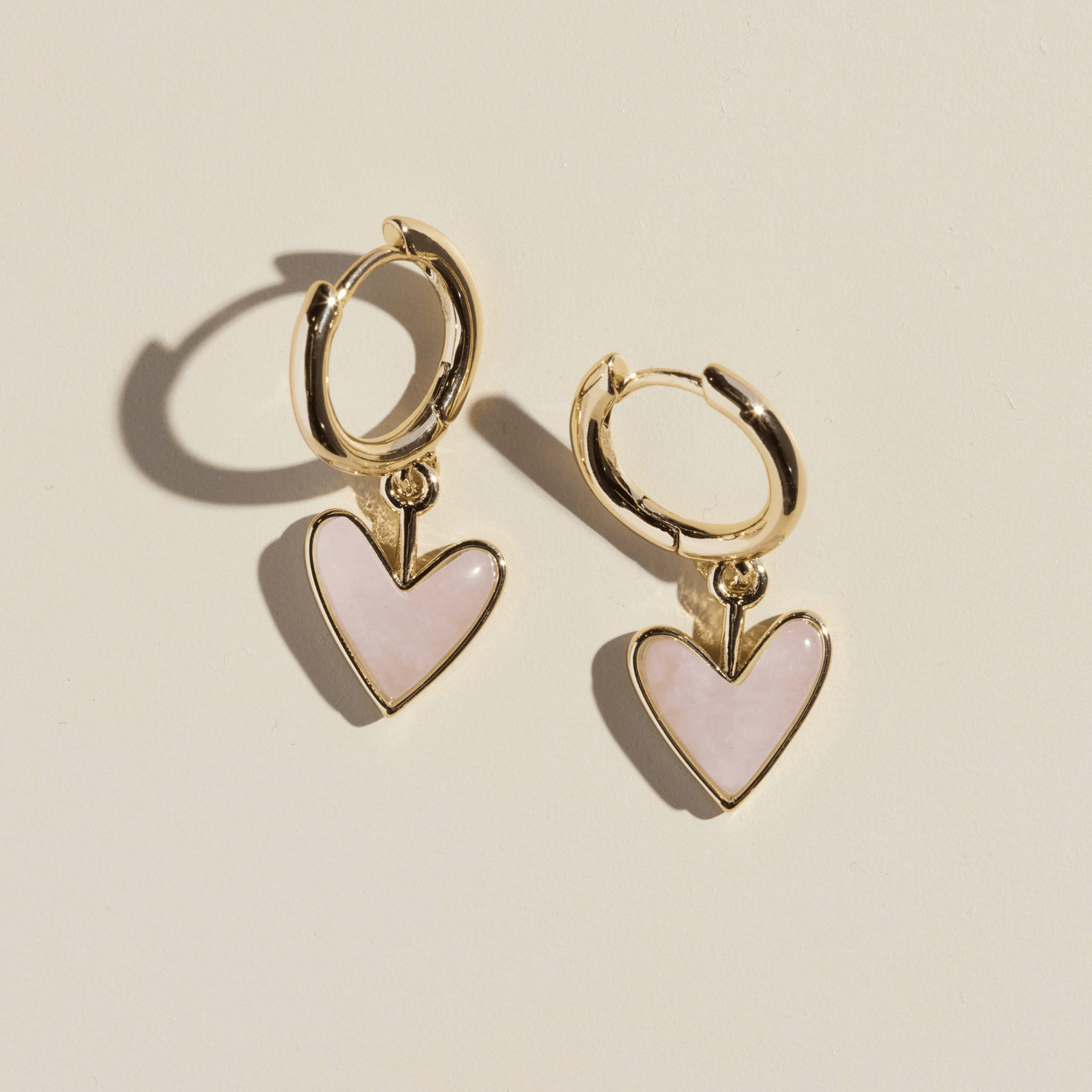 Rose Quartz Sweetheart Huggies