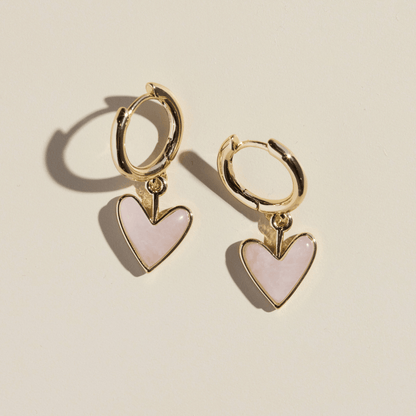 Rose Quartz Sweetheart Huggies