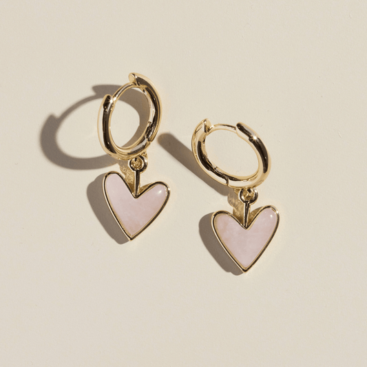 Rose Quartz Sweetheart Huggies