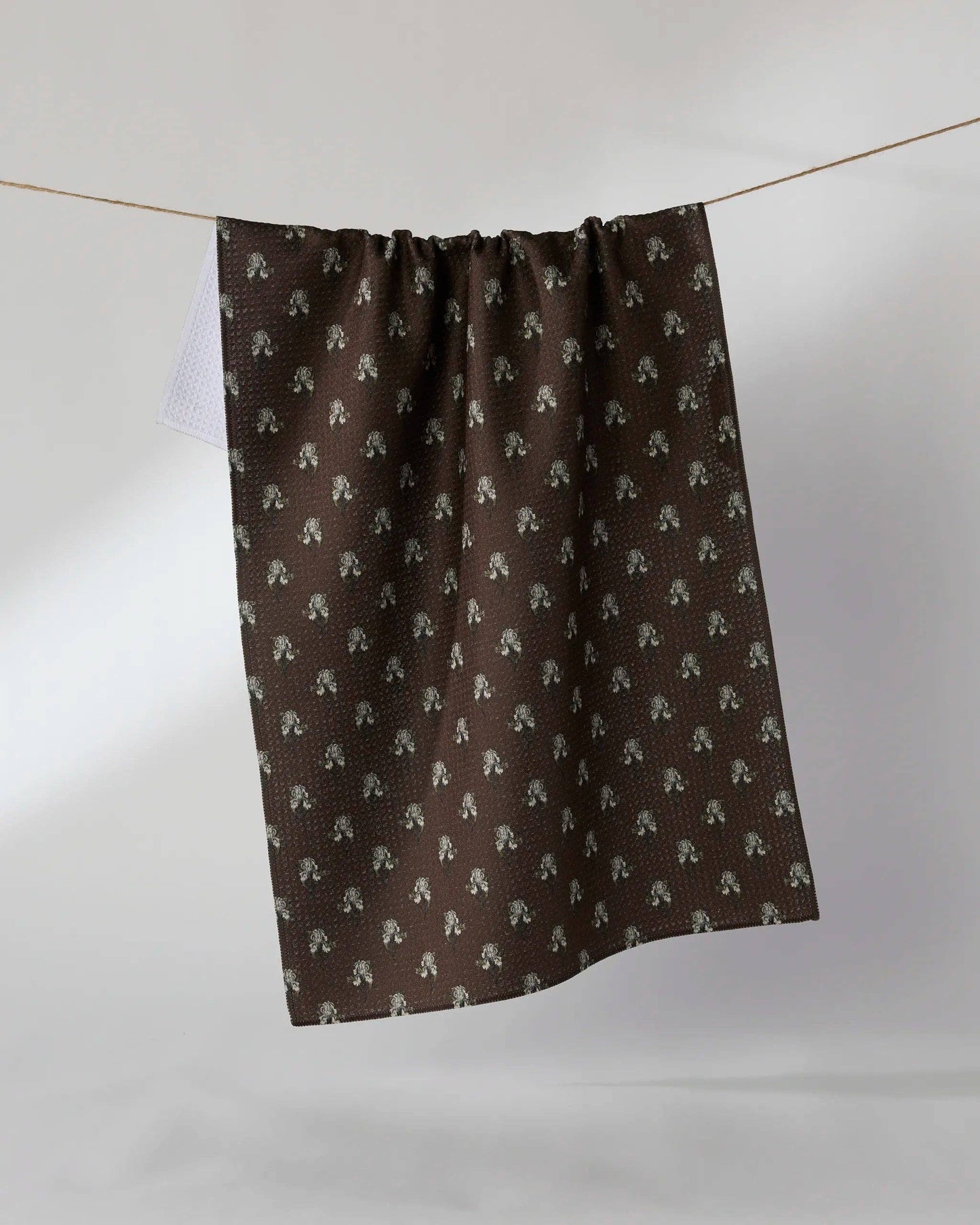 Foraged Tea Towel: Brown