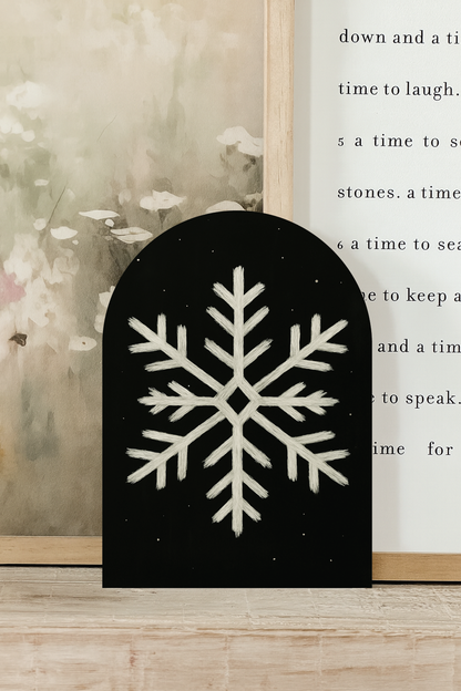 Chalk Snowflake 7x10"