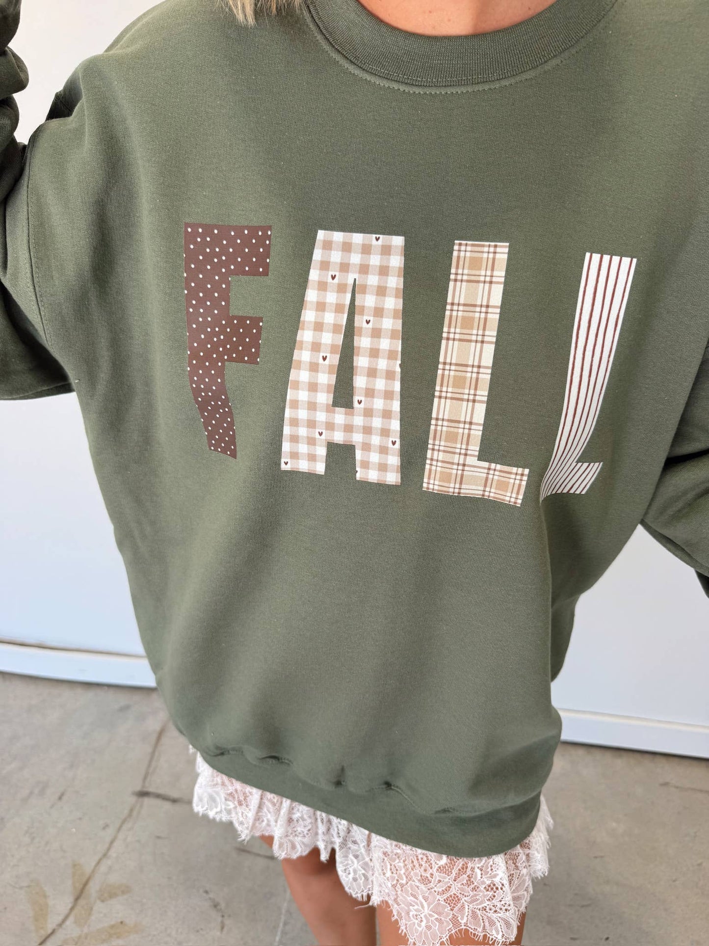 Fall Patchwork Sweatshirt