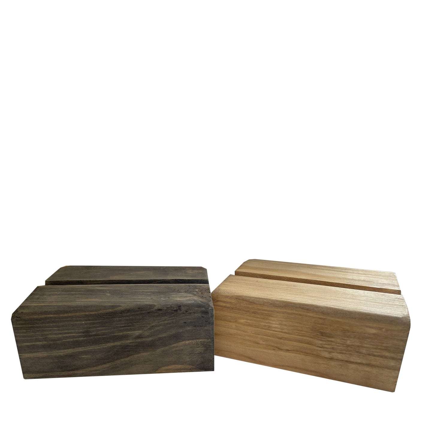 Wood Block Mini Canvas Holder: Wood stain