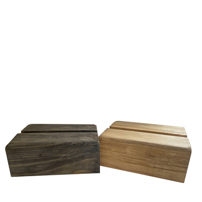 Wood Block Mini Canvas Holder: Wood stain