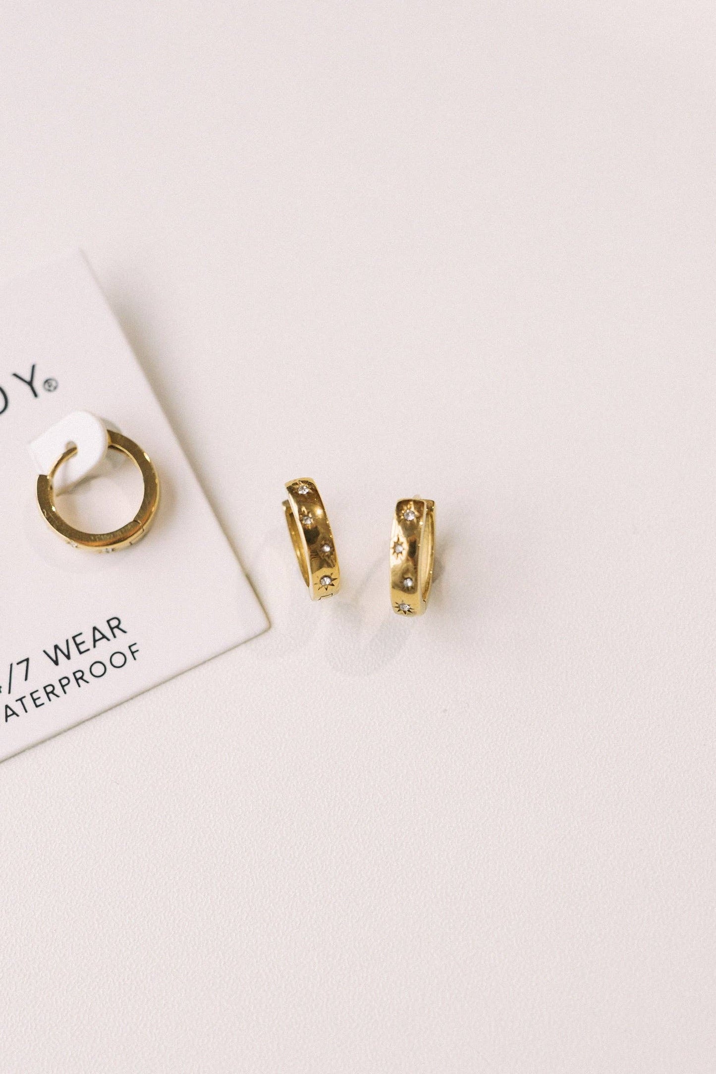 Libby Crystal Hoop Earrings