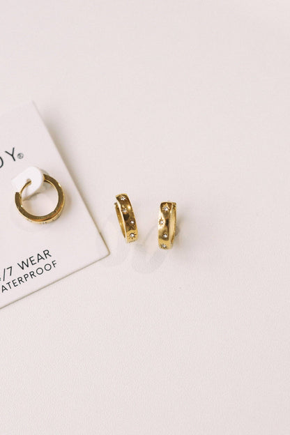 Libby Crystal Hoop Earrings