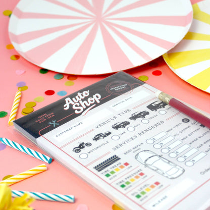Tiny Town Play Notepad - Auto Shop