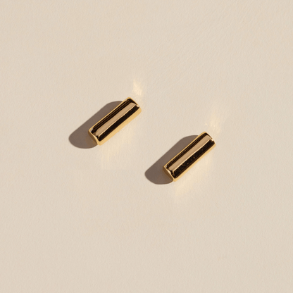 Gold Bar Studs: One Size