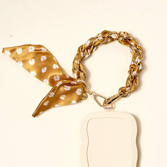 Call Me Later Phone Scarf–Honey Blossom