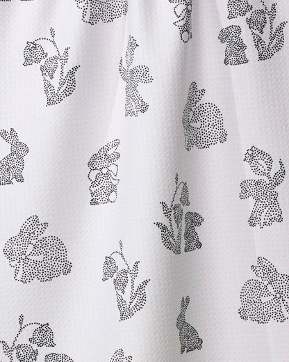 Bunny Dots Tea Towel