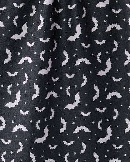Batty Night Tea Towel: Black