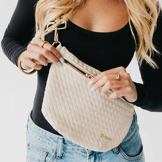 Westlyn Woven Bum Bag-Cream