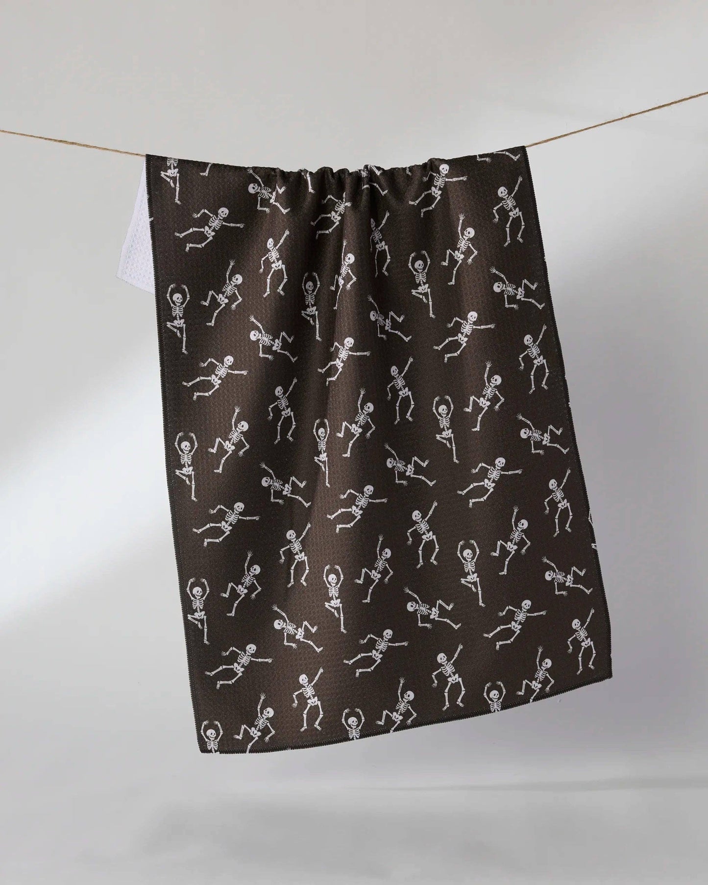 Bone Jamboree Tea Towel: Brown