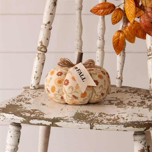 Floral Print Fall Pumpkin