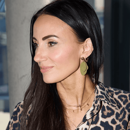 Olive Suede Weston: Gold