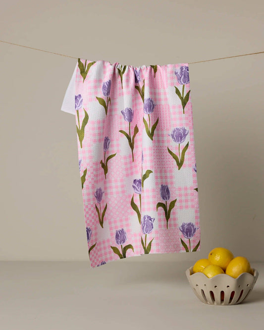 Tulip Town Tea Towel