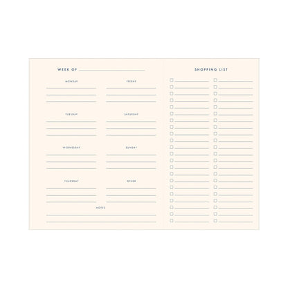 Lemon Pattern Meal Planner