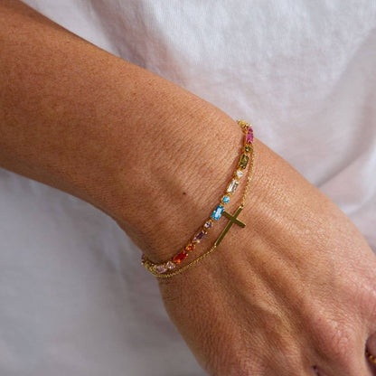 Multicolor Tennis Bracelet