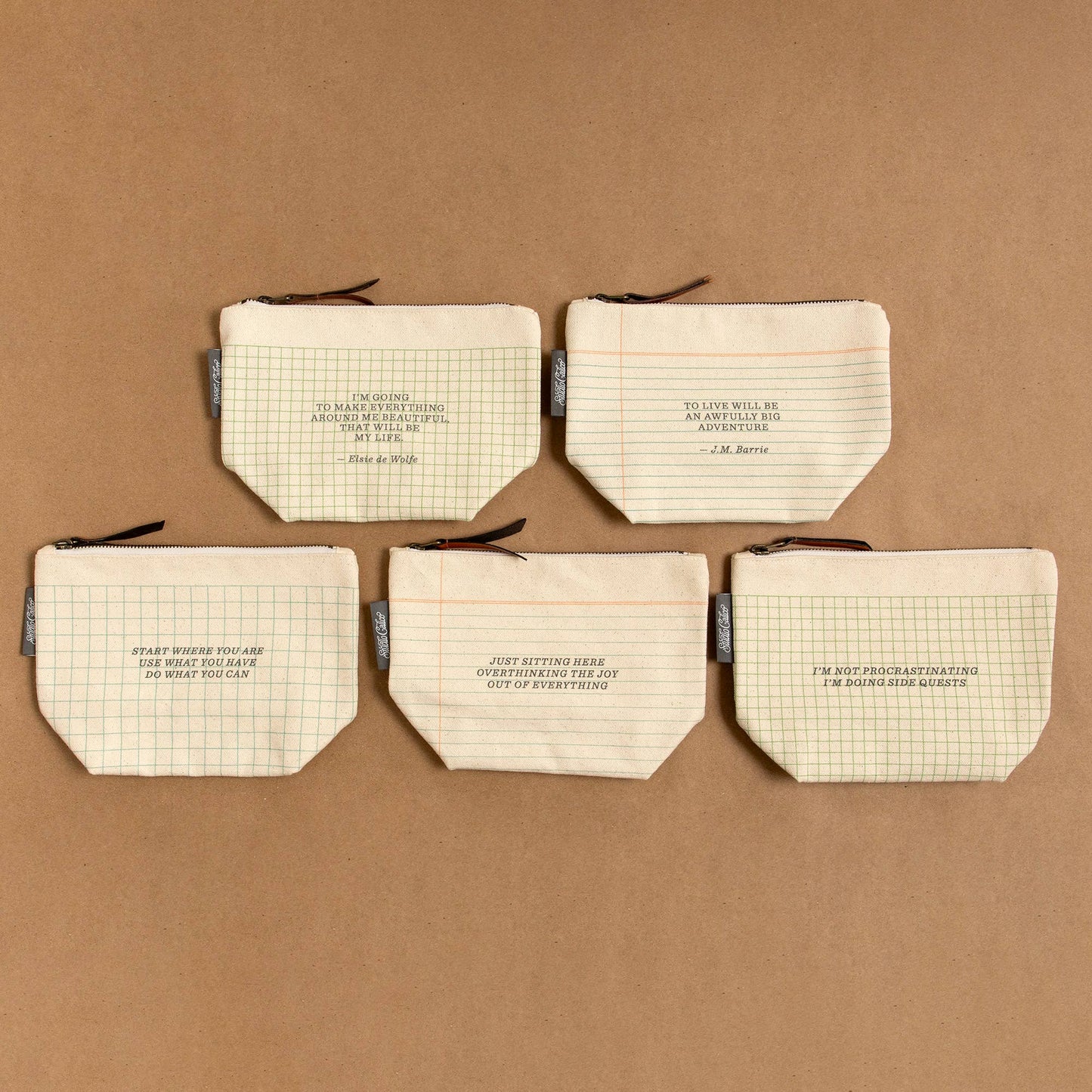 Side Quests Procrastinator Zippered Canvas Pouch