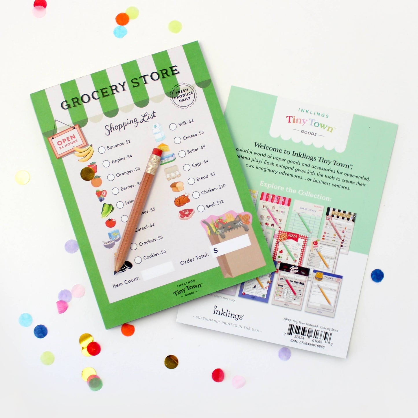 Tiny Town Play Notepad - Grocery Store
