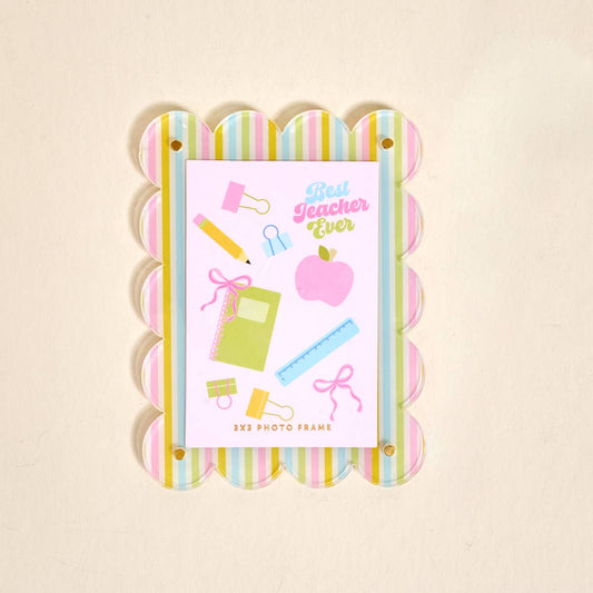 Mini Acrylic Picture Frame Magnet–Color Me Happy