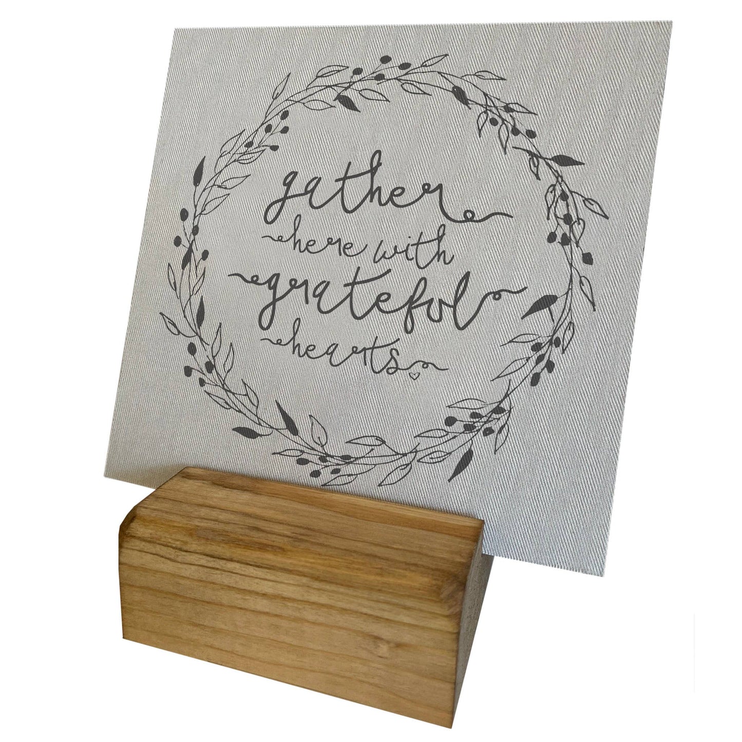 Mini Canvas, Grateful Hearts, Fall, Autumn Shelf Decor