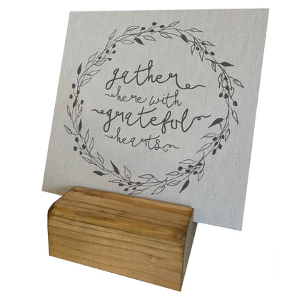 Mini Canvas, Grateful Hearts, Fall, Autumn Shelf Decor