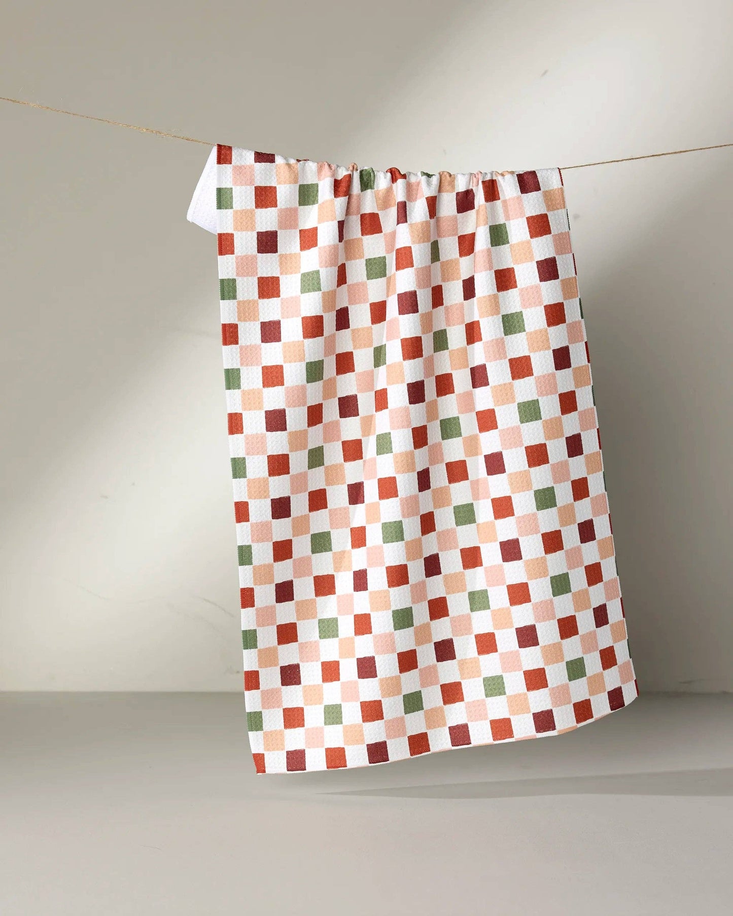 Cozy Check Tea Towel