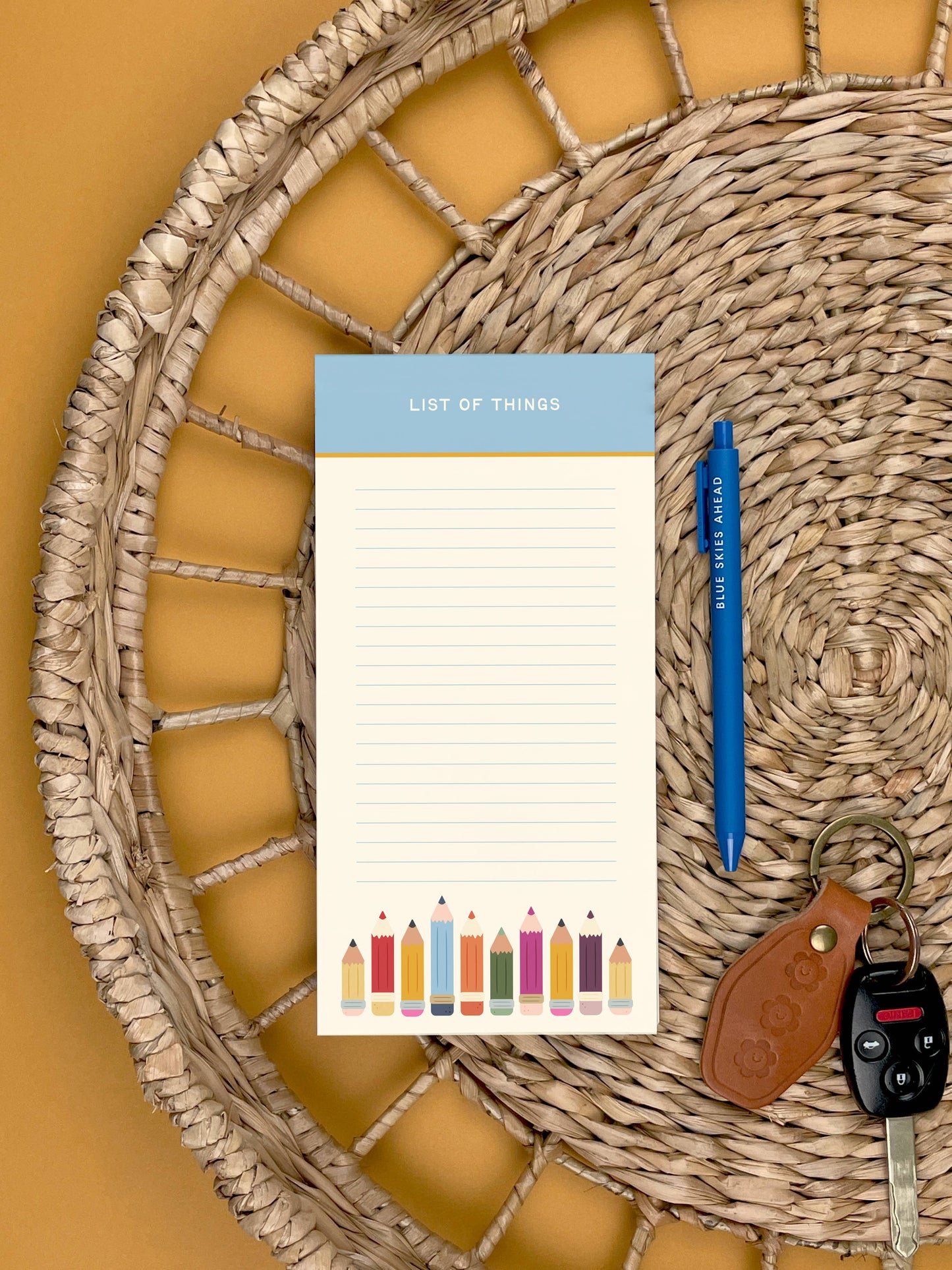 List of Things Pencil Market List Pad