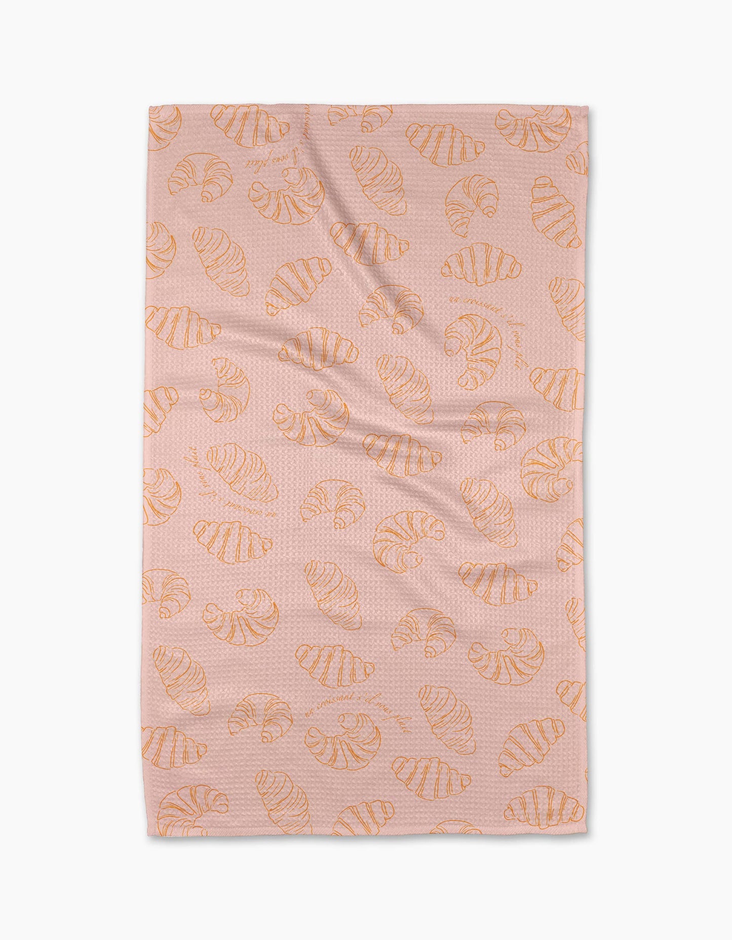 Geometry Tea Towel-Croissant Crush