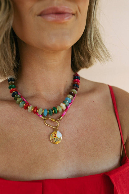 Kaleidoscope Beaded Necklace