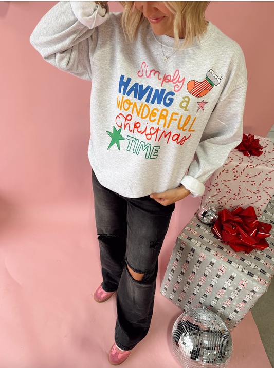 Simply Having a Wonderful Christmas Time Crew Sweatshirt
