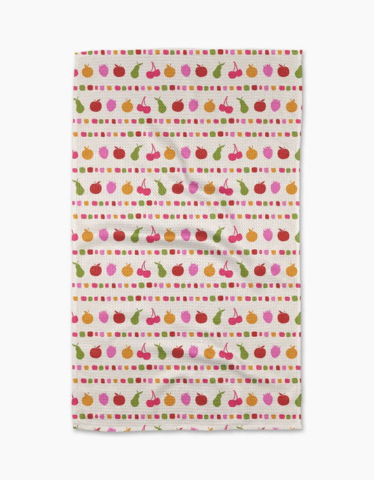 Geometry Tea Towel-Fruits At The Party