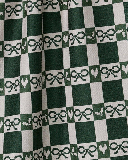 Elf Gingham Tea Towel