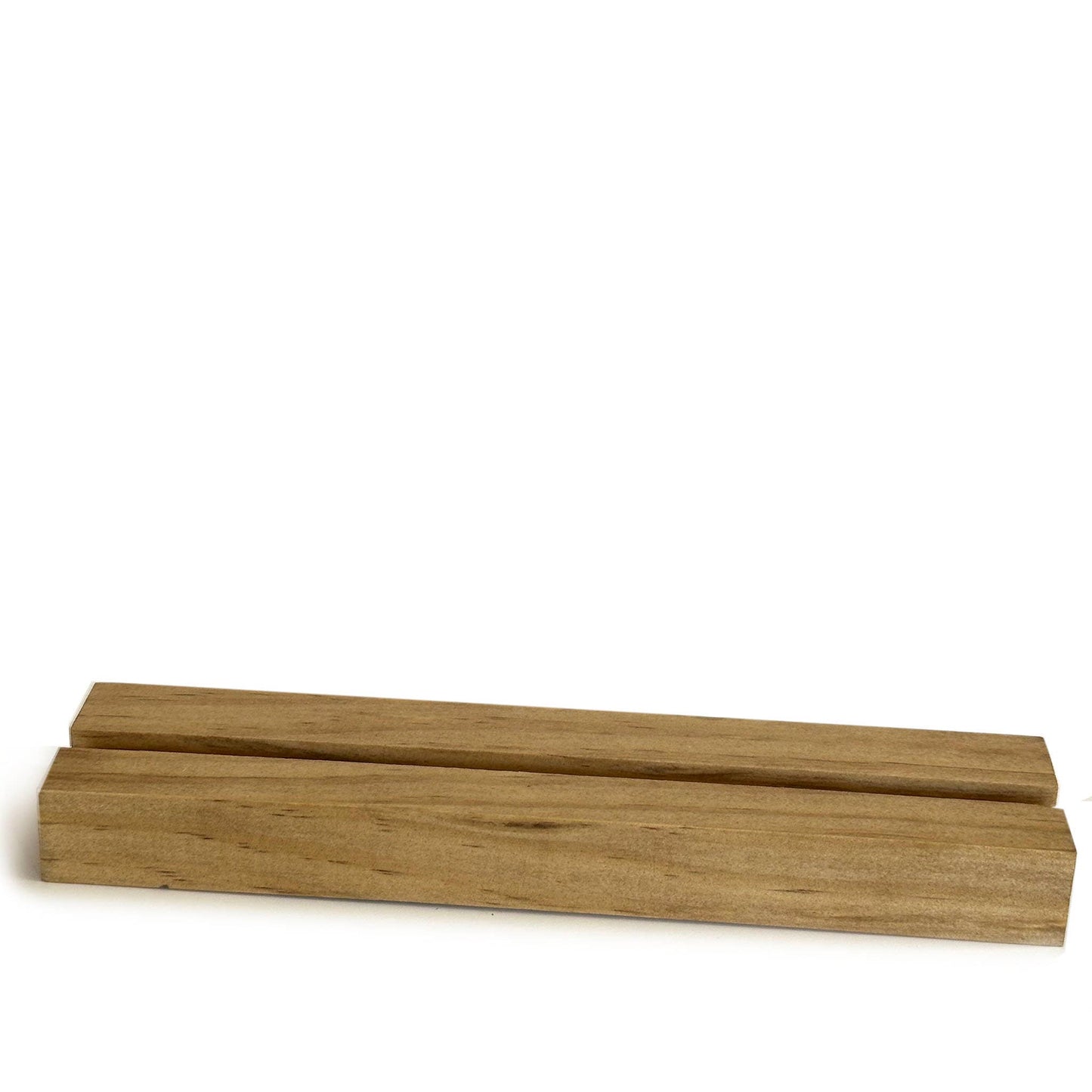 Mini Canvas Wood Grooved Holder: Wood stain