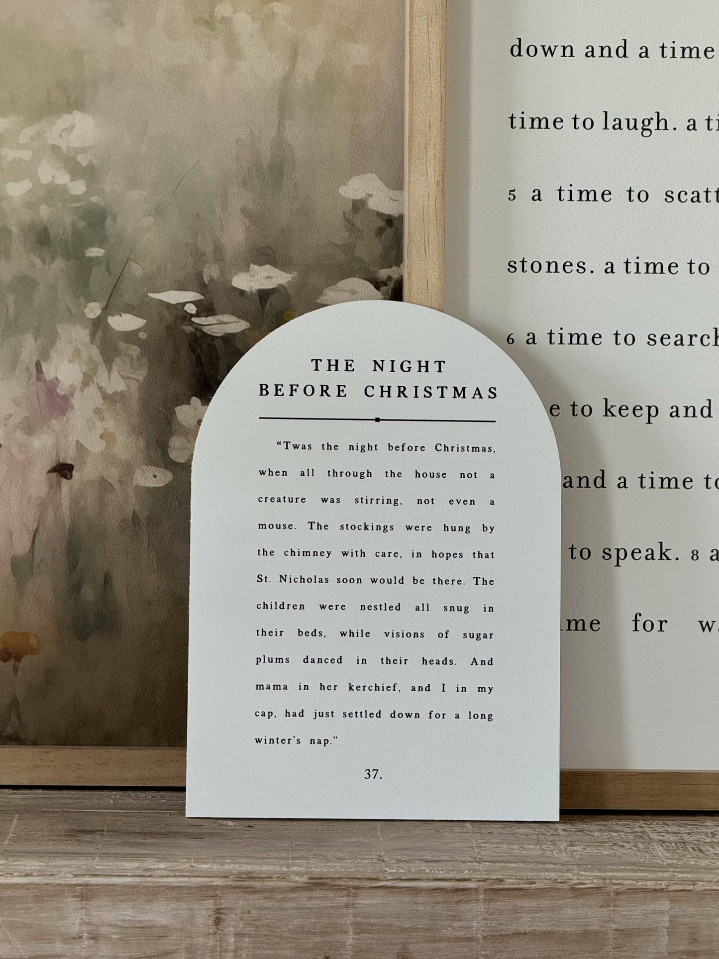 The Night Before Christmas, Arch | Christmas Decor: 7x10"