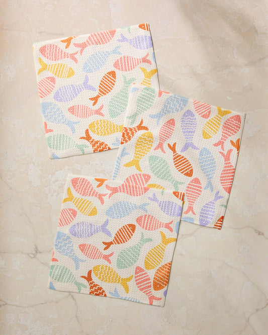 Fish Flip Dishcloth Set
