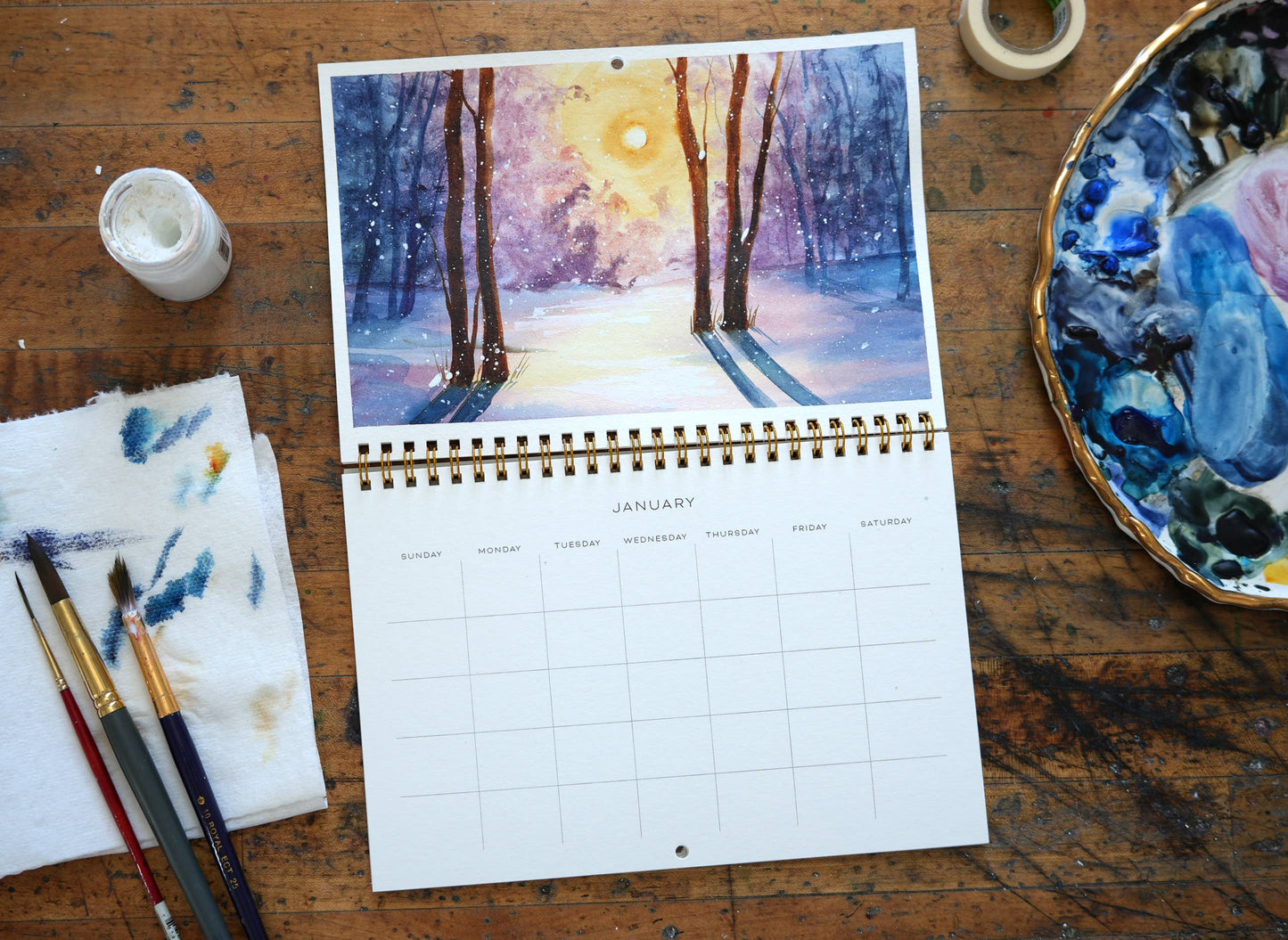 Let's Make Art Watercolor Calendar