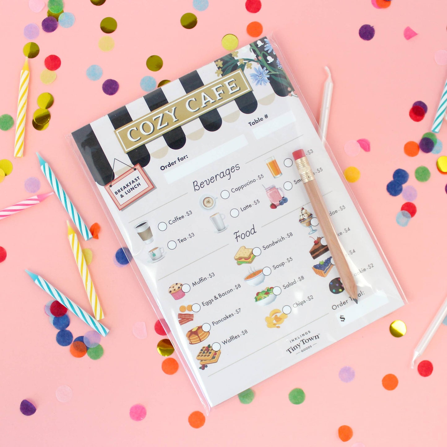 Tiny Town Play Notepad - Cozy Cafe